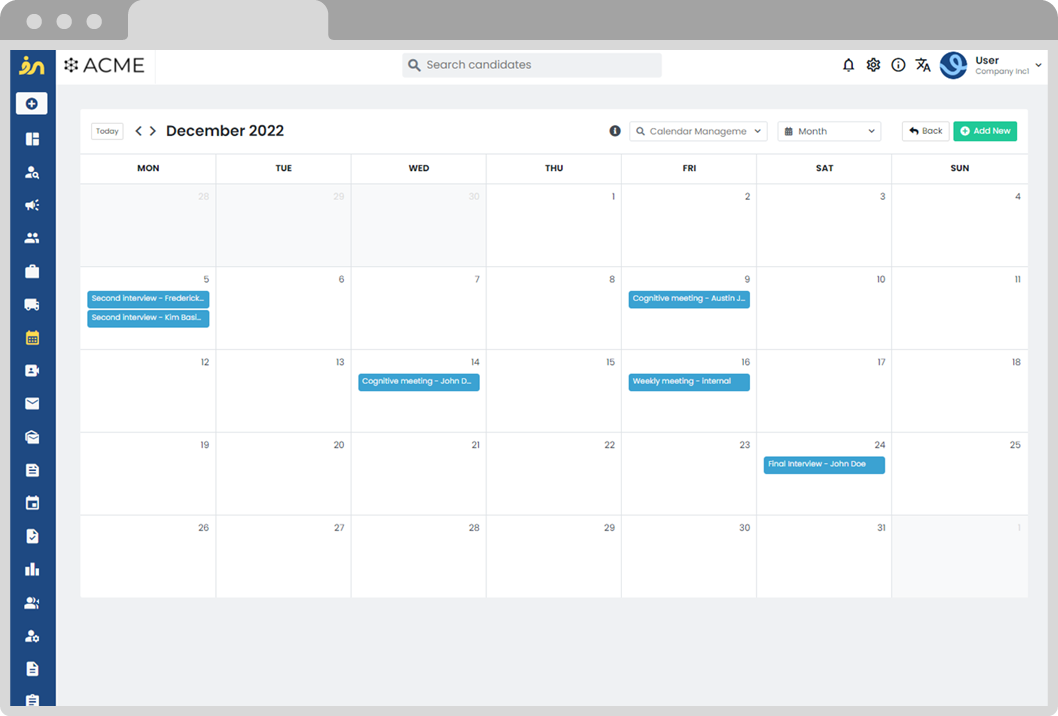 schedule interview
